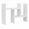 Drehbarer Schreibtisch-Organizer aus Holz in Weiß für Büro und Zuhause