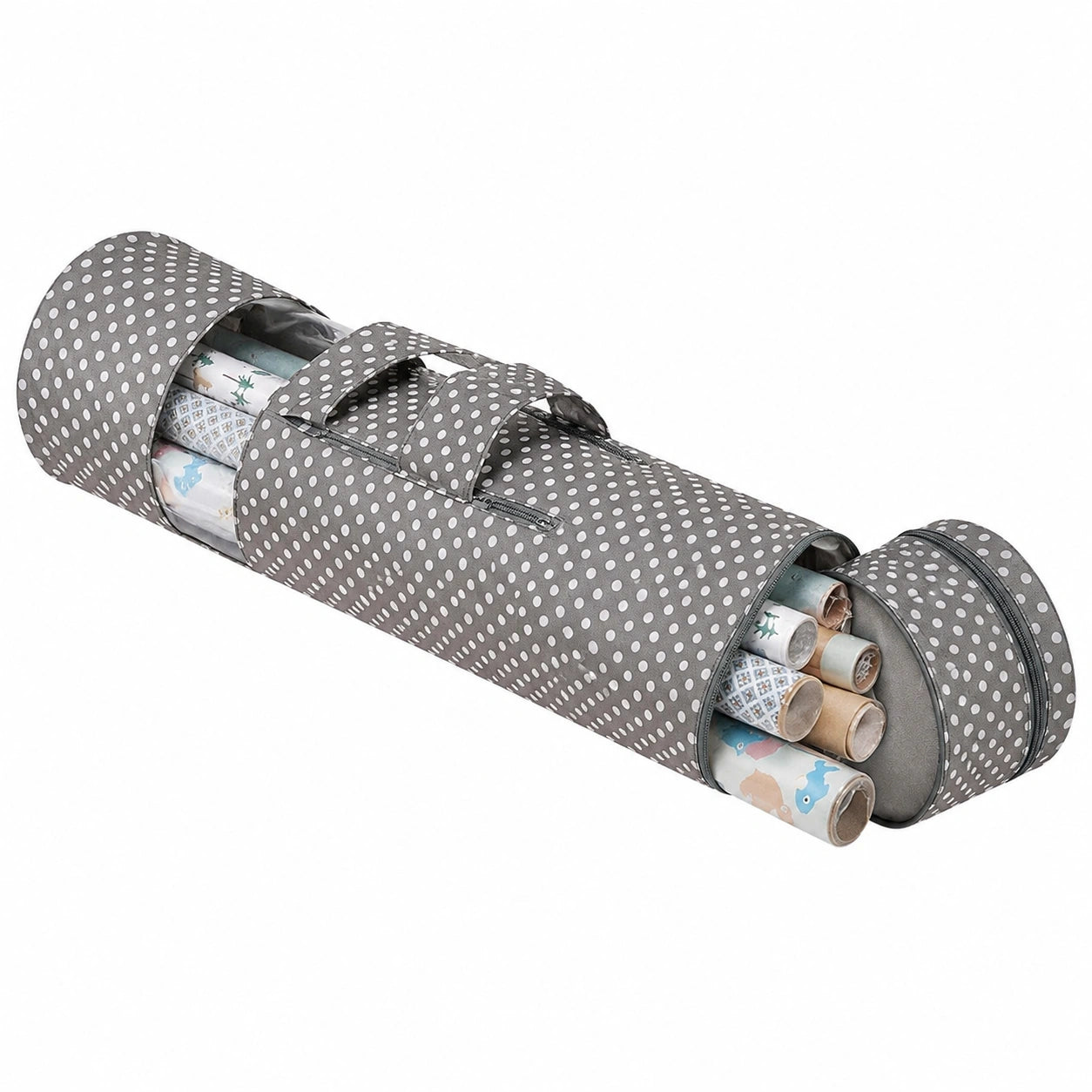 Zeller Geschenkpapier-Organizer aus Polyester, Grau, 17x85 cm