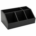 Holz Kaffee Organizer für Zuhause, Büro und Gastronomie - Kaffeebar Regal mit Tassenhalter und Aufbewahrung