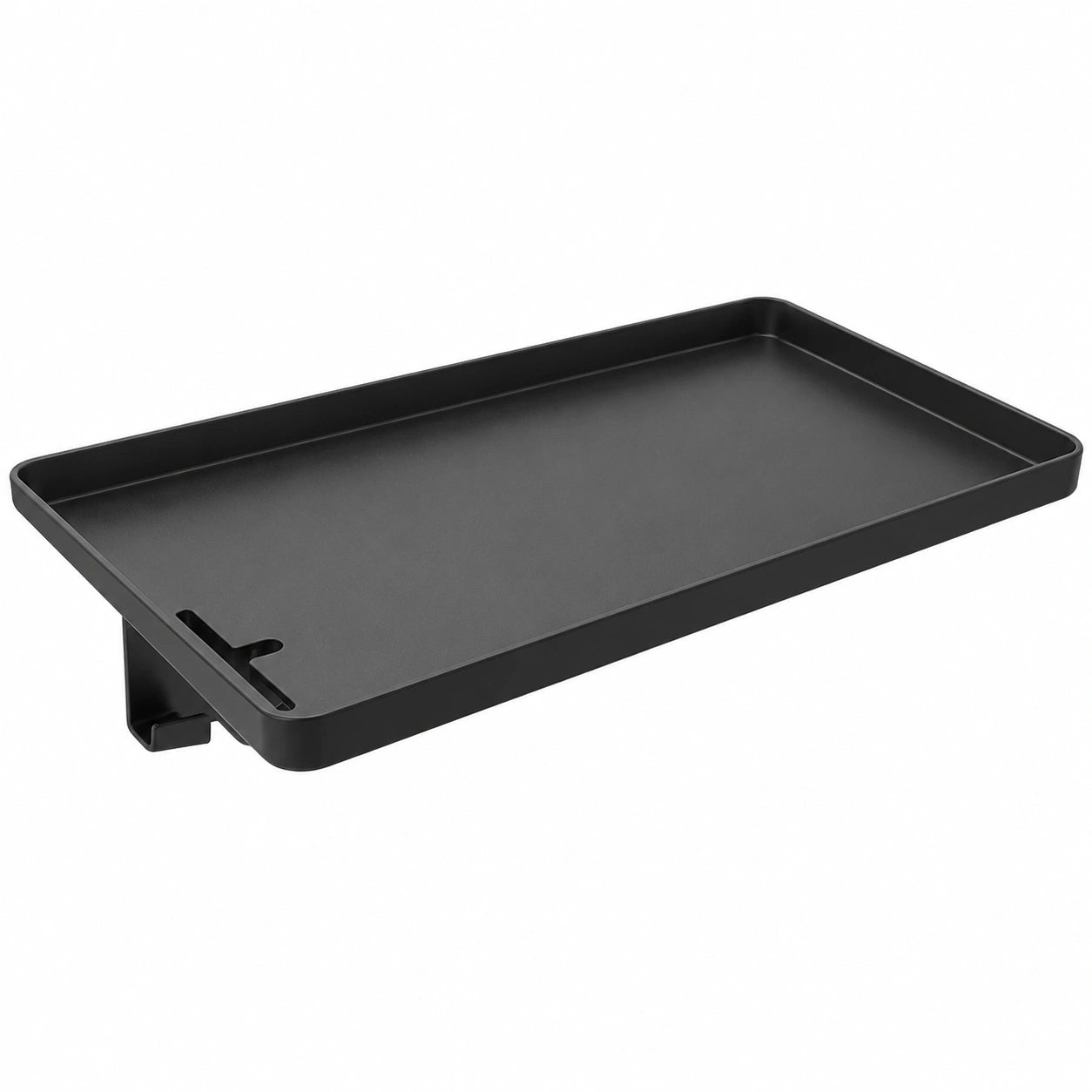 Schwebendes Nachttischregal mit Kabelmanagement, Praktischer Steck-Nachttisch, Organizer für Kinder- und Schlafzimmer, 32 x 23.5 cm, Schwarz