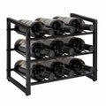 Modulares IBUYKE Weinregal für 12 Flaschen, Platzsparend für Küche und Bar